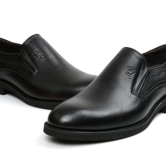 Business casual leather shoes